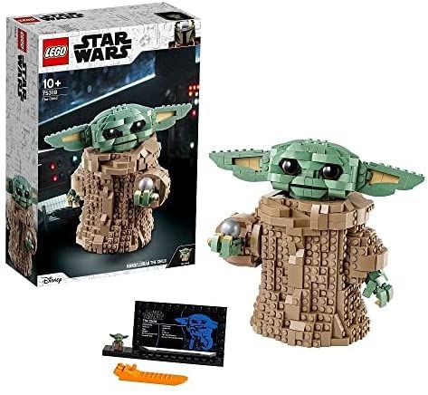 Amazon.com: LEGO 75318 Star Wars: The Mandalorian The Child Baby Yoda Figure Gift Idea : Toys & Games