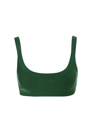 Clothing : Tops : 'Elle' Evergreen Cropped Top