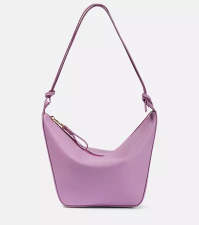 Leather Shoulder Bag in Purple - Loewe | Mytheresa