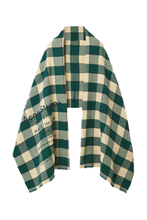 ACNE STUDIOS Checked wool scarf