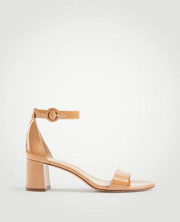 Nicole Patent Block Heel Sandals