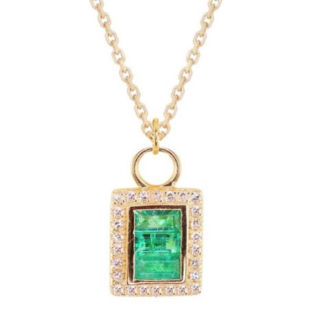gold and emerald necklace