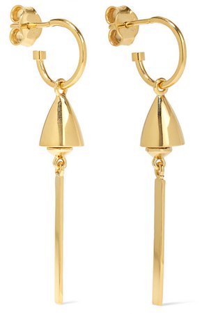 Meadowlark | Thea gold-plated earrings | NET-A-PORTER.COM