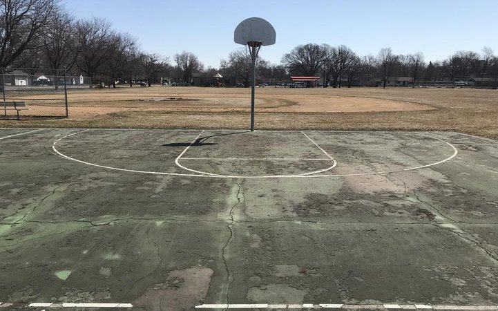 Abandoned Basketball court