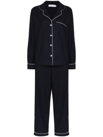 Desmond & Dempsey brushed-cotton Pyjama Set - Farfetch