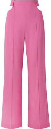 Michael Lo Sordo - Cutout Wool Wide-leg Pants - Pink