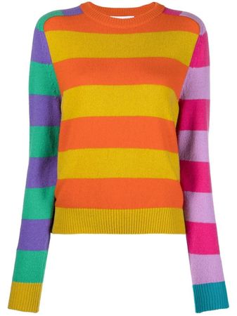 Moschino Striped Knitted Jumper - Farfetch