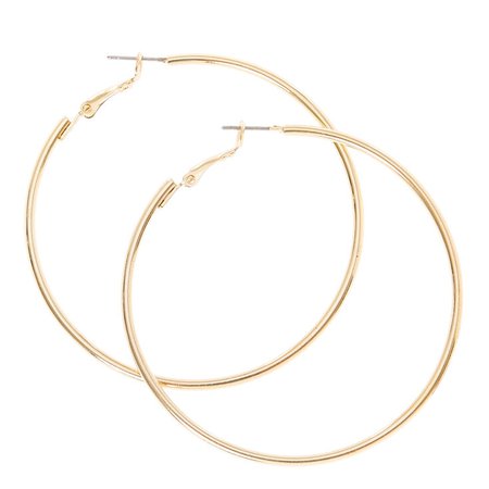 Gold 60MM Hoop Earrings | Claire's