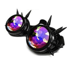 Spiked Night Kaleidoscope Goggles – Freedom Rave Wear