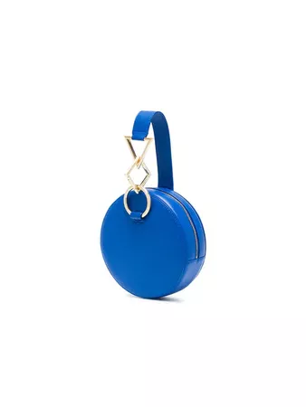 Tara Zadeh Blue Azar Leather Bracelet Bag - Farfetch