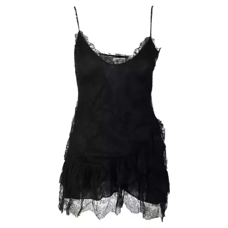 Blumarine Lace Mini Dress with Short Vest For Sale at 1stDibs