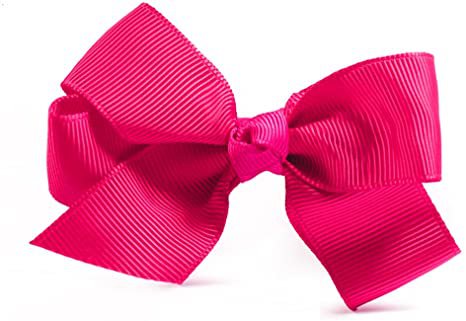 Grosgrain Ribbon Alligator Bow Hair Clip Ideal for Girls (Hot Pink) : Amazon.co.uk: Beauty