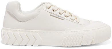 both - Broken-c Leather Sneakers - White