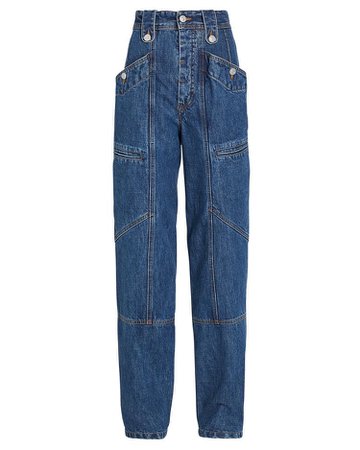 ISABEL MARANT ÉTOILE Neko High-Rise Cargo Jeans
