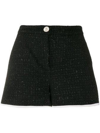 Boutique Moschino Tweed Mini Shorts
