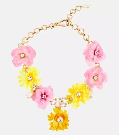 Portofino Embellished Necklace in Gold - Dolce Gabbana | Mytheresa