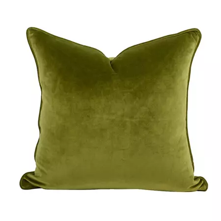 DAVINRICH Italian Velvet Throw Pillow Covers Soft Decorative Luxury Solid Square Cushion Case For Sofa Couch Bedroom Olive Green - AliExpress