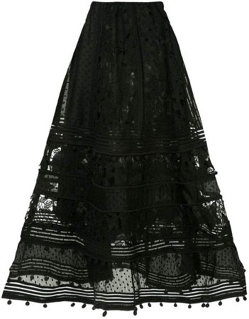 embellished midi skirt