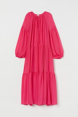 Chiffon Dress - Cerise - Ladies | H&M US