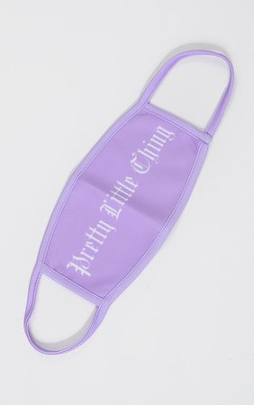 PRETTYLITTLETHING Lilac Camo Gothic Print Fashion Mask | PrettyLittleThing