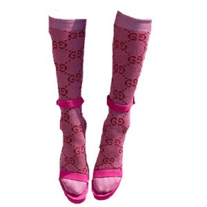 pink gucci socks with heels png legs
