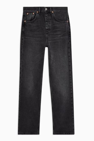 Washed Black Editor Straight Leg Jeans | Topshop