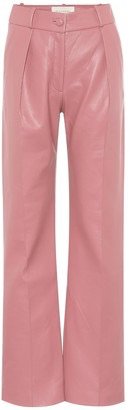 Pink leather pants