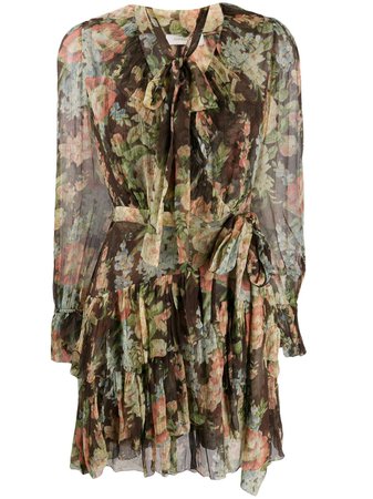 Zimmermann floral print belted dress $1,032 - Buy Online AW19 - Quick Shipping, Price