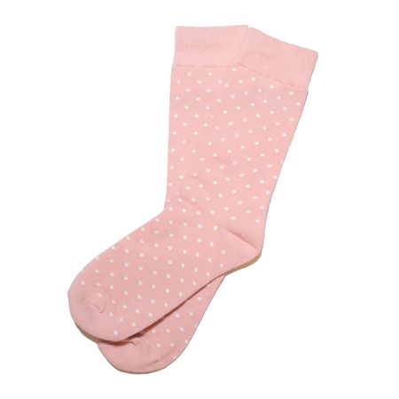 Dusty Rose Polka Dot Socks | Men's Size