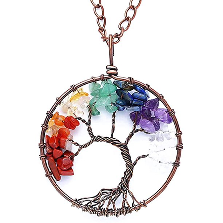 crystal tree necklace