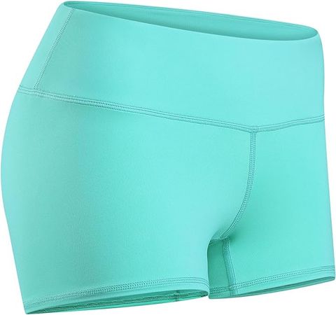 Tough Mode Women's 3" Athletic Workout Volleyball Running WOD Compression Shorts Seafoam Green at Amazon Women’s Clothing store