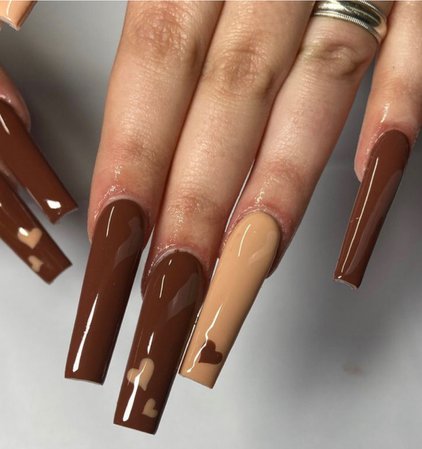 brown nails