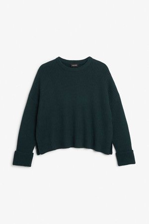 Knit sweater - Seaweed salad - Knitwear - Monki GB