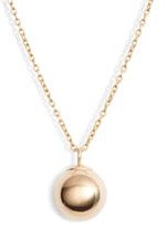 Gold Ball Pendant Necklace