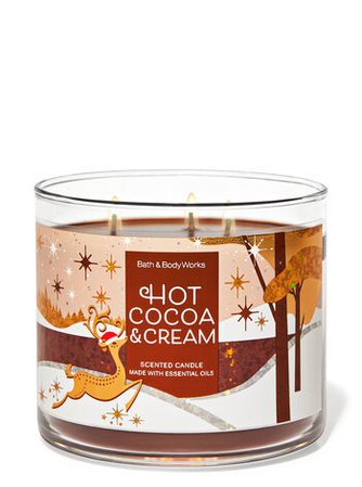 Hot Cocoa & Cream 3-Wick Candle | Bath & Body Works