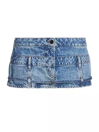 Shop Jacquemus Nimes Denim Micro-Miniskirt | Saks Fifth Avenue