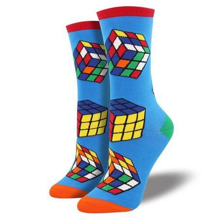 Rubik's Cube Socks | Colorful Socks for Puzzle Fans & Gamers - ModSock