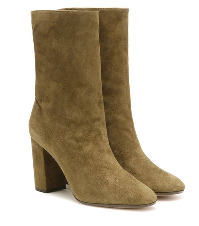 Boogie 85 Suede Ankle Boots | Aquazzura - Mytheresa