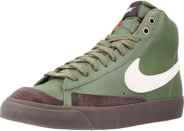 Amazon.com | Nike Mens Blazer Mid 77 Vintage Army Olive/Summit White Size 9.5, Green | Basketball