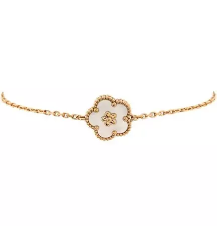 van cleef rose gold lucky spring - Google Search