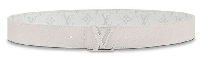 LV Reversible White Belt