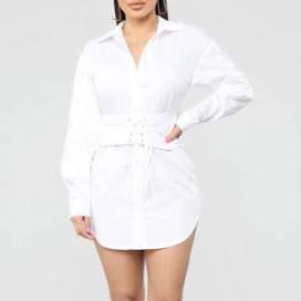 fashionnova white shirt dress - Google Search