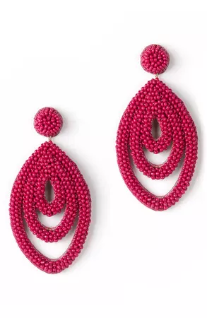 Deepa Gurnani Mirabai Beaded Drop Earrings | Nordstrom