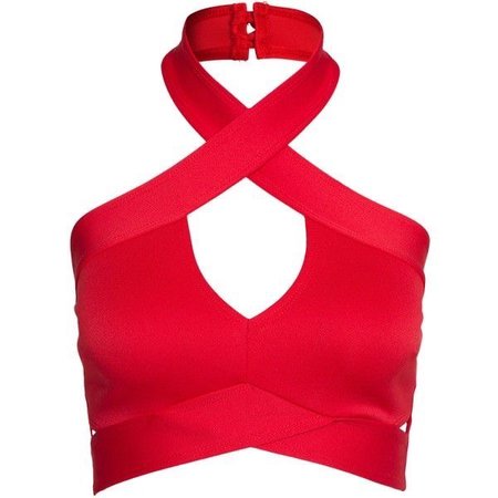 Nly One Cross Cut Out Crop Top ($13)