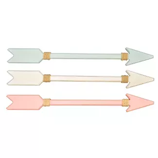 3pk Arrow Plaques Pink/Mint Green/White - Pillowfort™ : Target