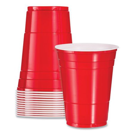 Dart Solo Plastic Party Cold Cups, 16oz, Red, 50/Pack | OfficeSupply.com