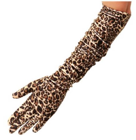 leopard print gloves