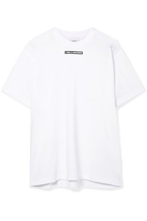 Burberry | Oversized printed stretch-cotton jersey T-shirt | NET-A-PORTER.COM