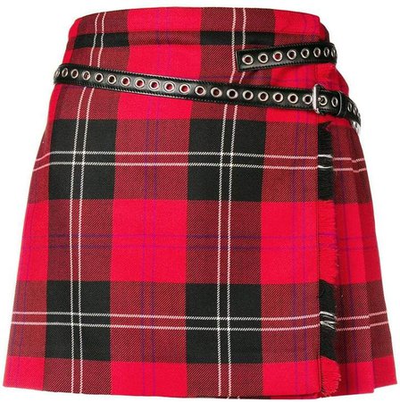 pleated plaid skirt