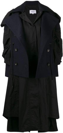 layered oversized coat